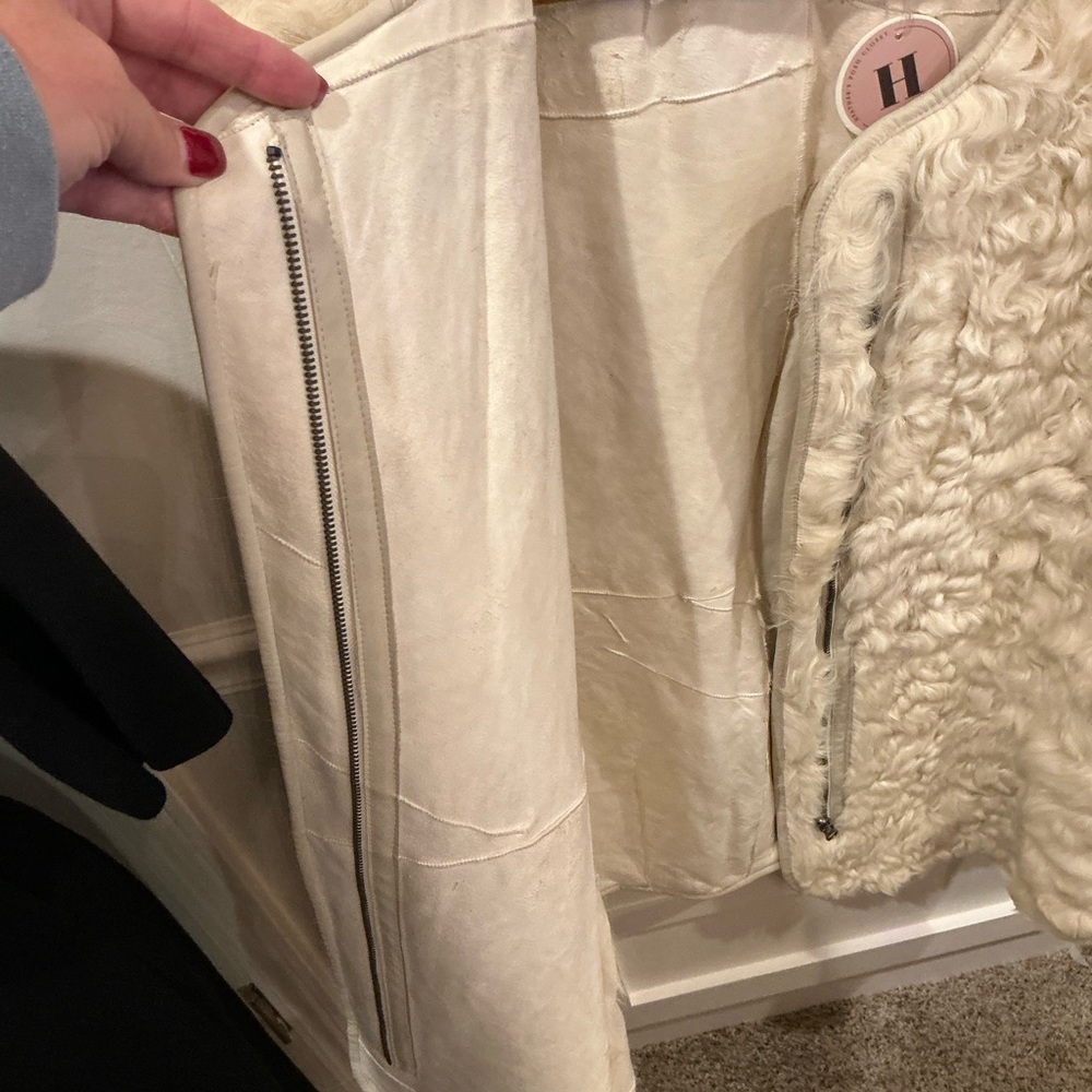 Isabel Marant Cream Sheep Fur Vest - Picture 5 of 8
